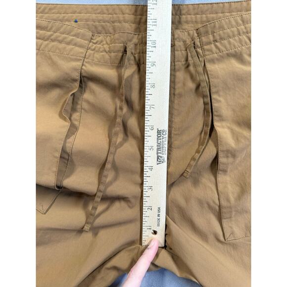 Patagonia Hiking Cargo Pant Women’s Size 12 Cropped Brown Drawstring Hem Vintage - Picture 6 of 16